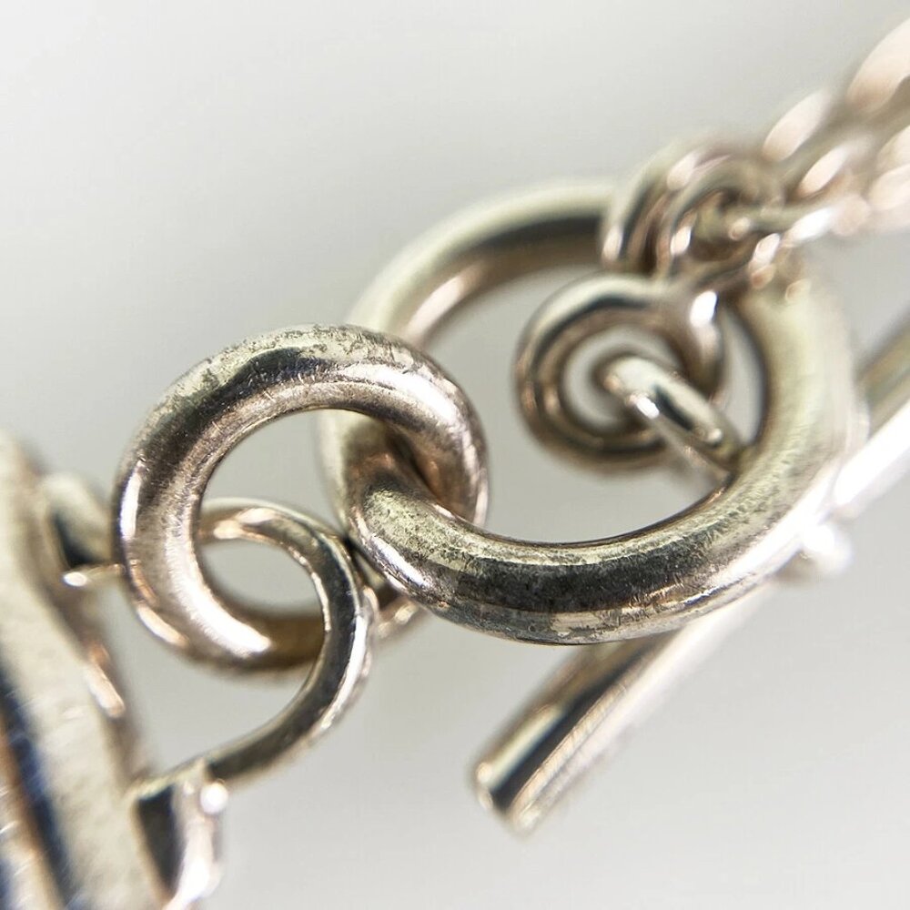 HERMES Amulettes Kelly Silver Necklace - Picture 2 of 13